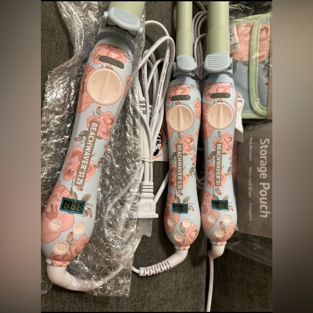 Beachwaver Rotating Curling Iron: New Limited Edition Floral Sage Sky